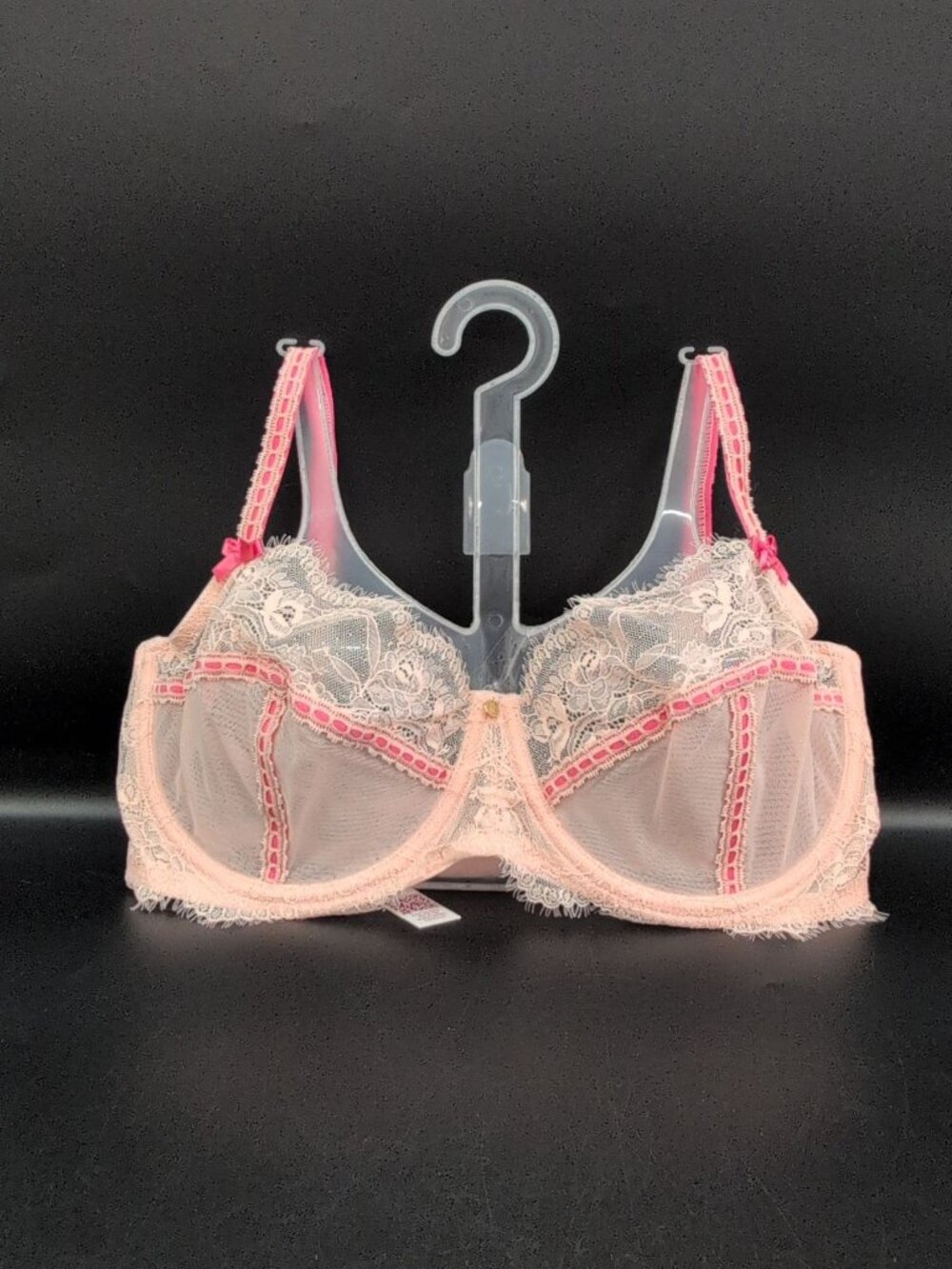 Adore Me Ela Unlined Balconette Bra 36DD Seashell Pink